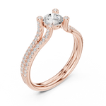 Gold Ring LR-0343, Rose Gold, view 2