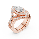 Gold Ring DDLR-353, Rose Gold, view 2
