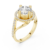 Gold Ring DDLR-335, Yellow Gold, view 2