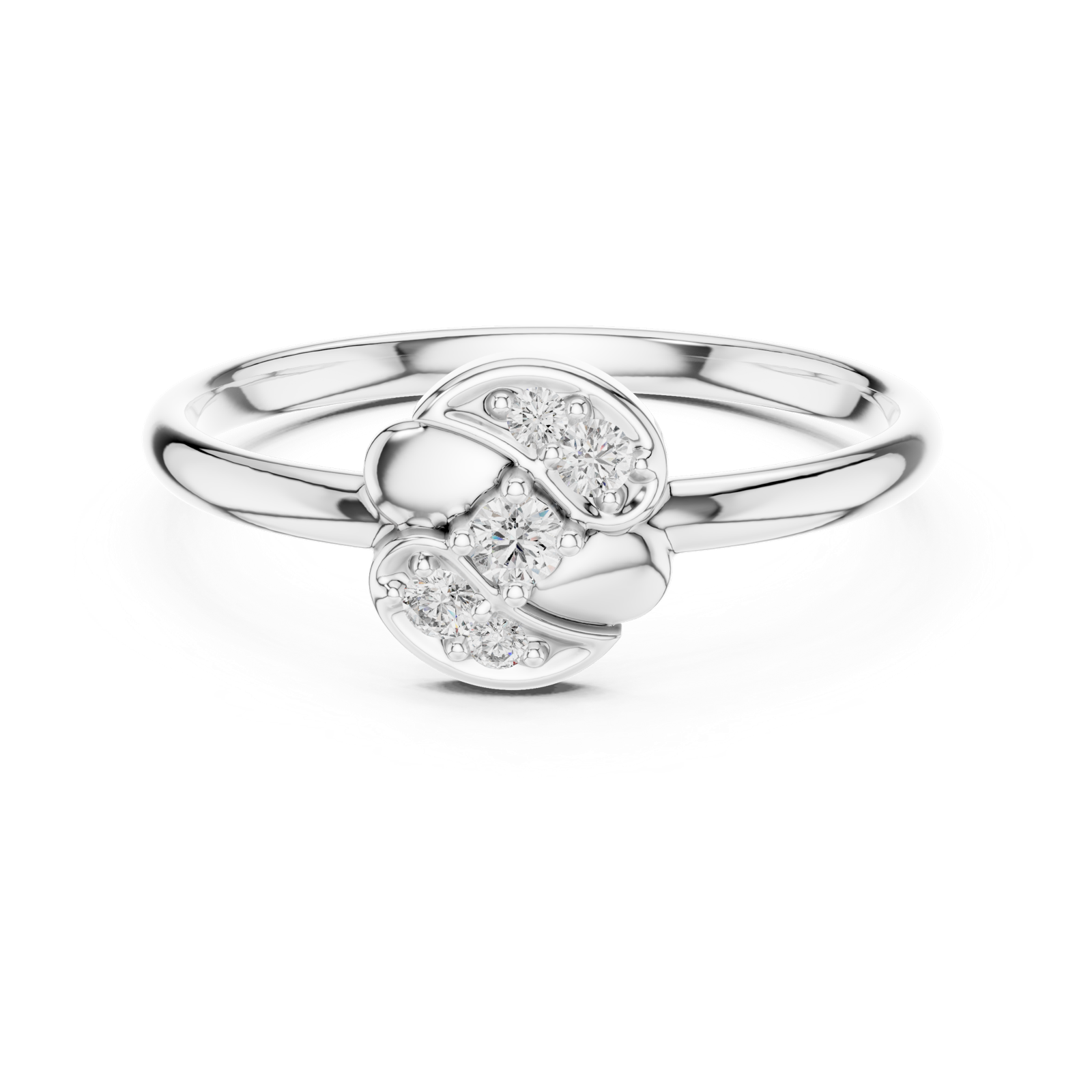 Gold Ring 1 (352), White Gold, view 4