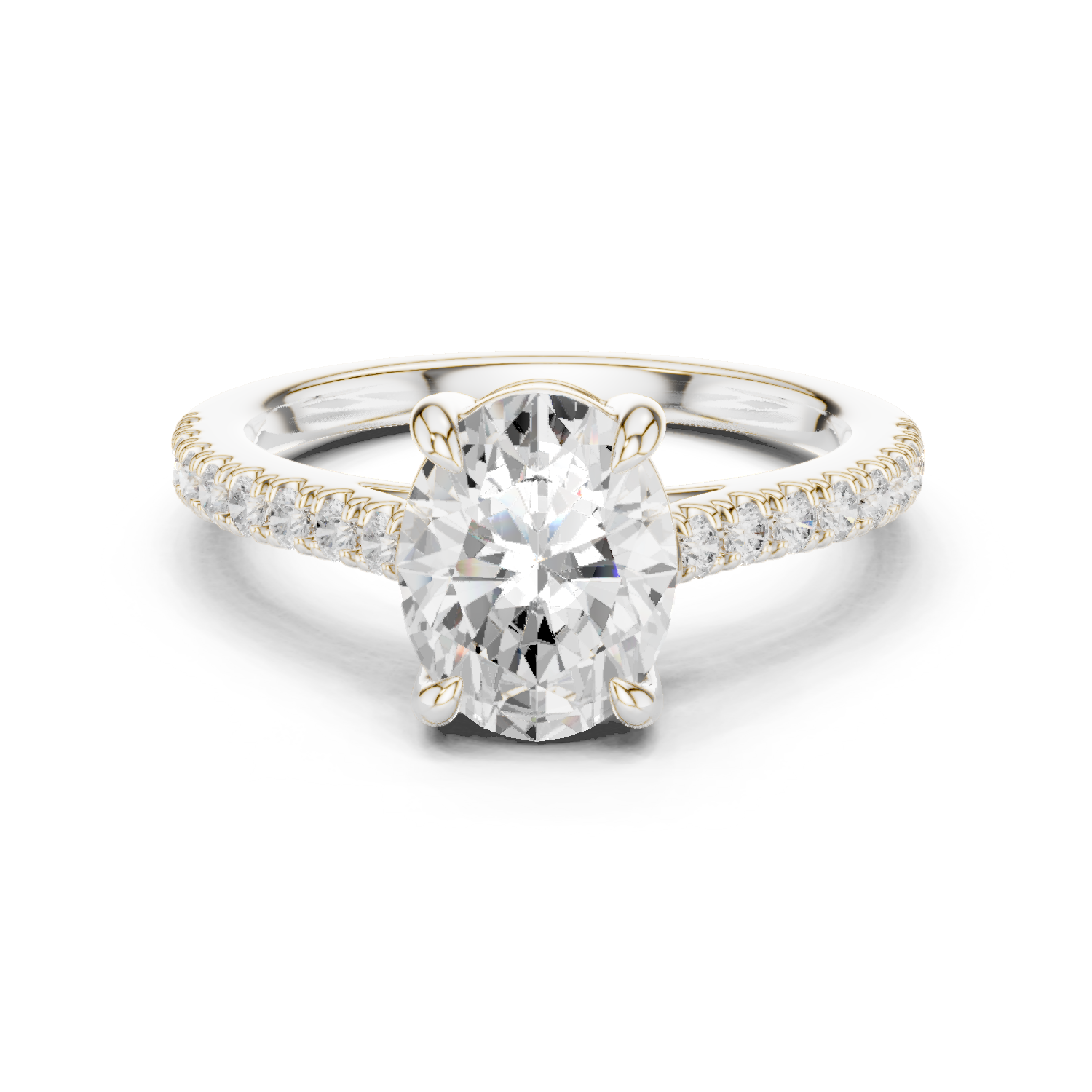 Gold Ring DDLR-879, White Gold