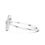 Gold Ring DR-6154, White Gold, view 3