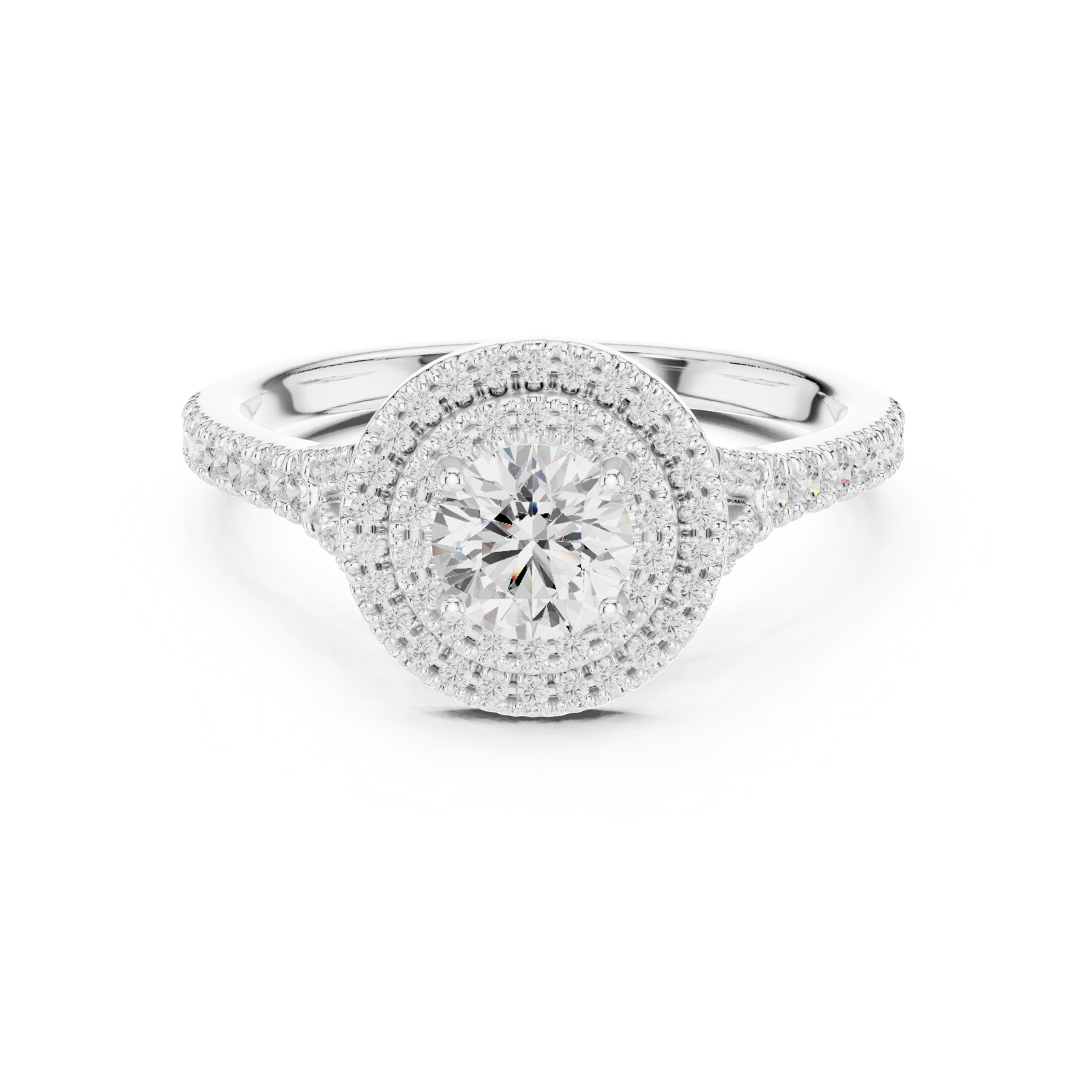 Gold Ring LR-0254, White Gold