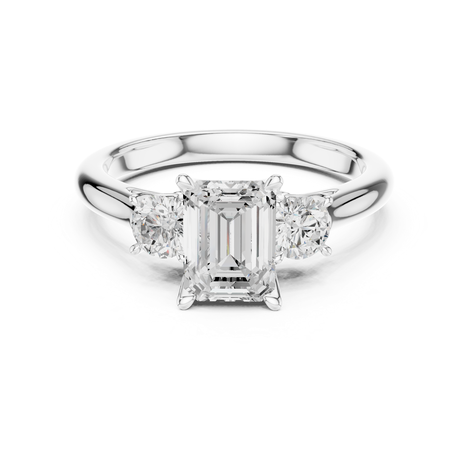 Gold Ring DDLR-894, White Gold, view 4