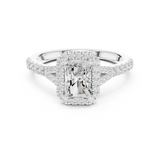 Gold Ring DDLR-913, White Gold, view 4