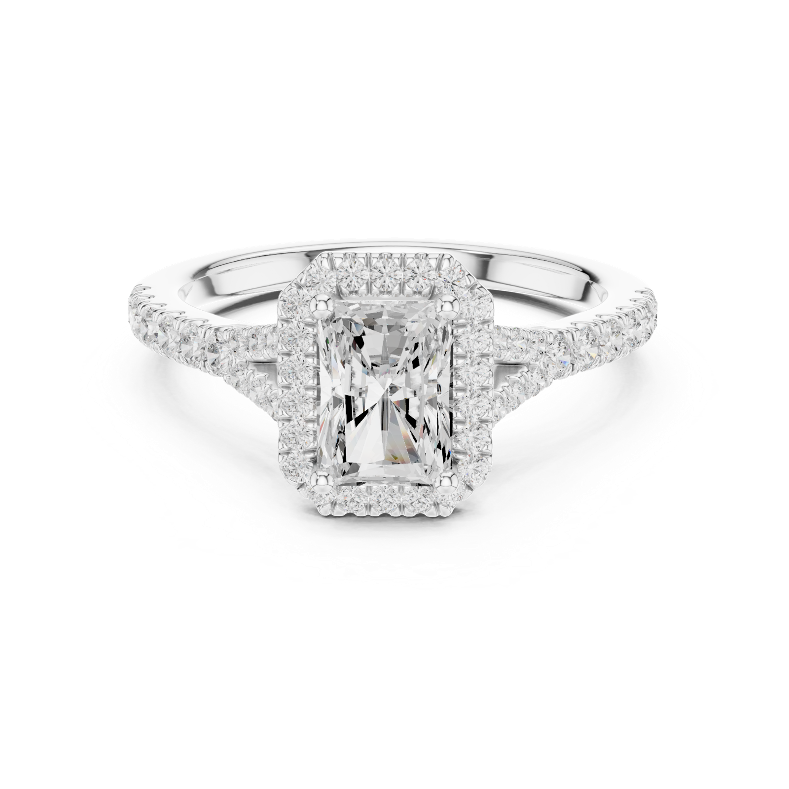 Gold Ring DDLR-913, White Gold, view 4