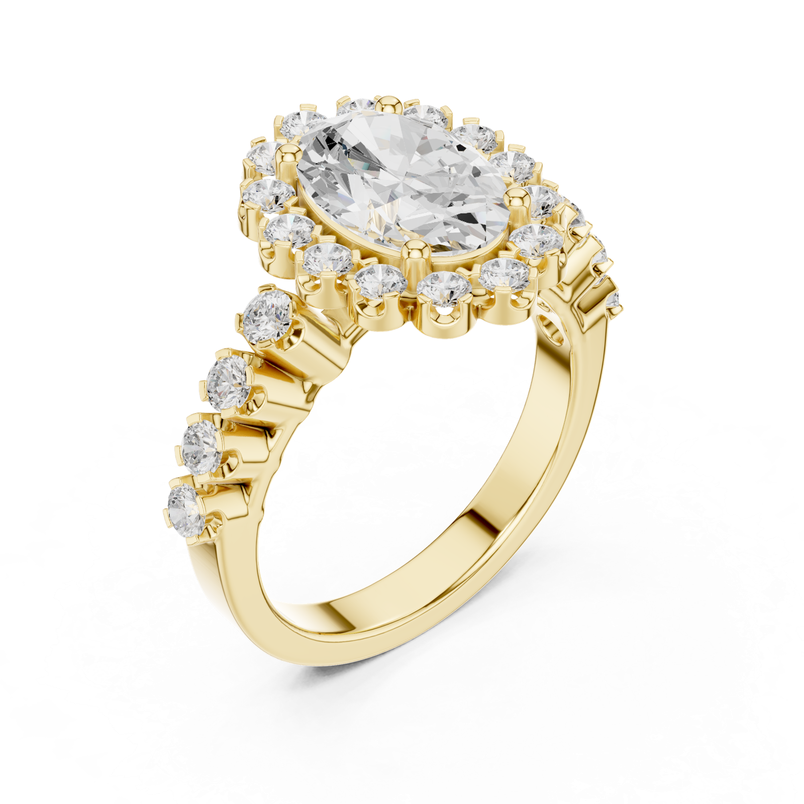 Gold Ring DDLR-365, Yellow Gold, view 2