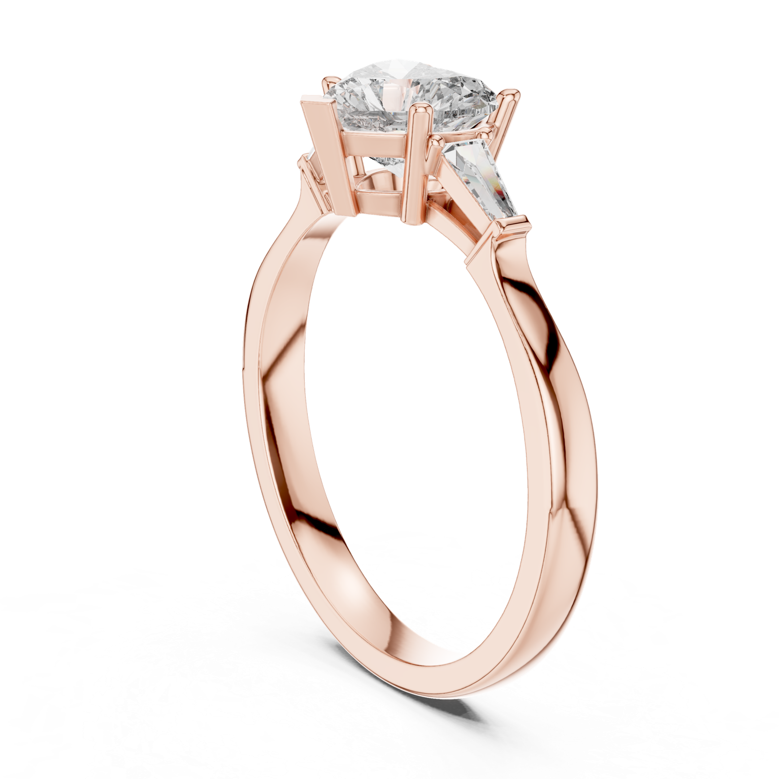 Gold Ring 00001L (34), Rose Gold, view 1