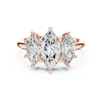 Gold Ring DDLR-1106, Rose Gold, view 4