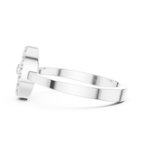Gold Ring R28, White Gold, view 3