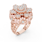 Gold Ring DDLR-767, Rose Gold, view 2