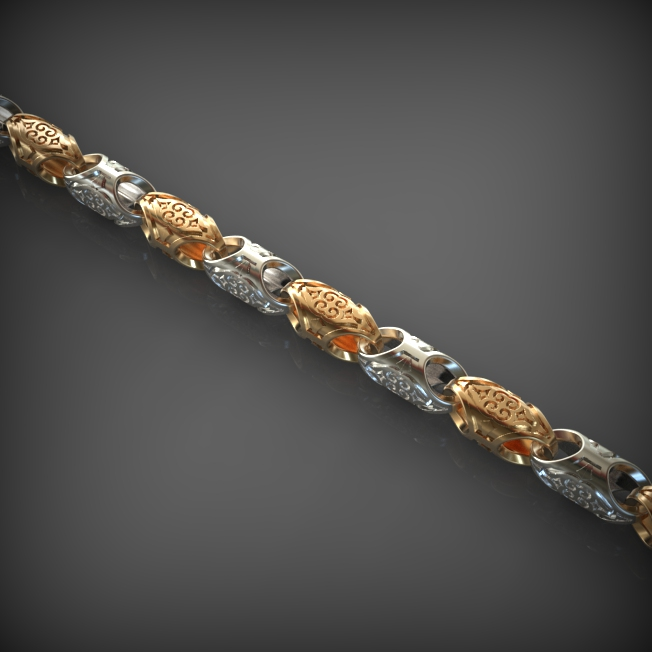 Gold Cuban Chain L38-645, Yellow Gold
