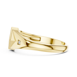 Gold Ring DR-6290, Yellow Gold, view 3
