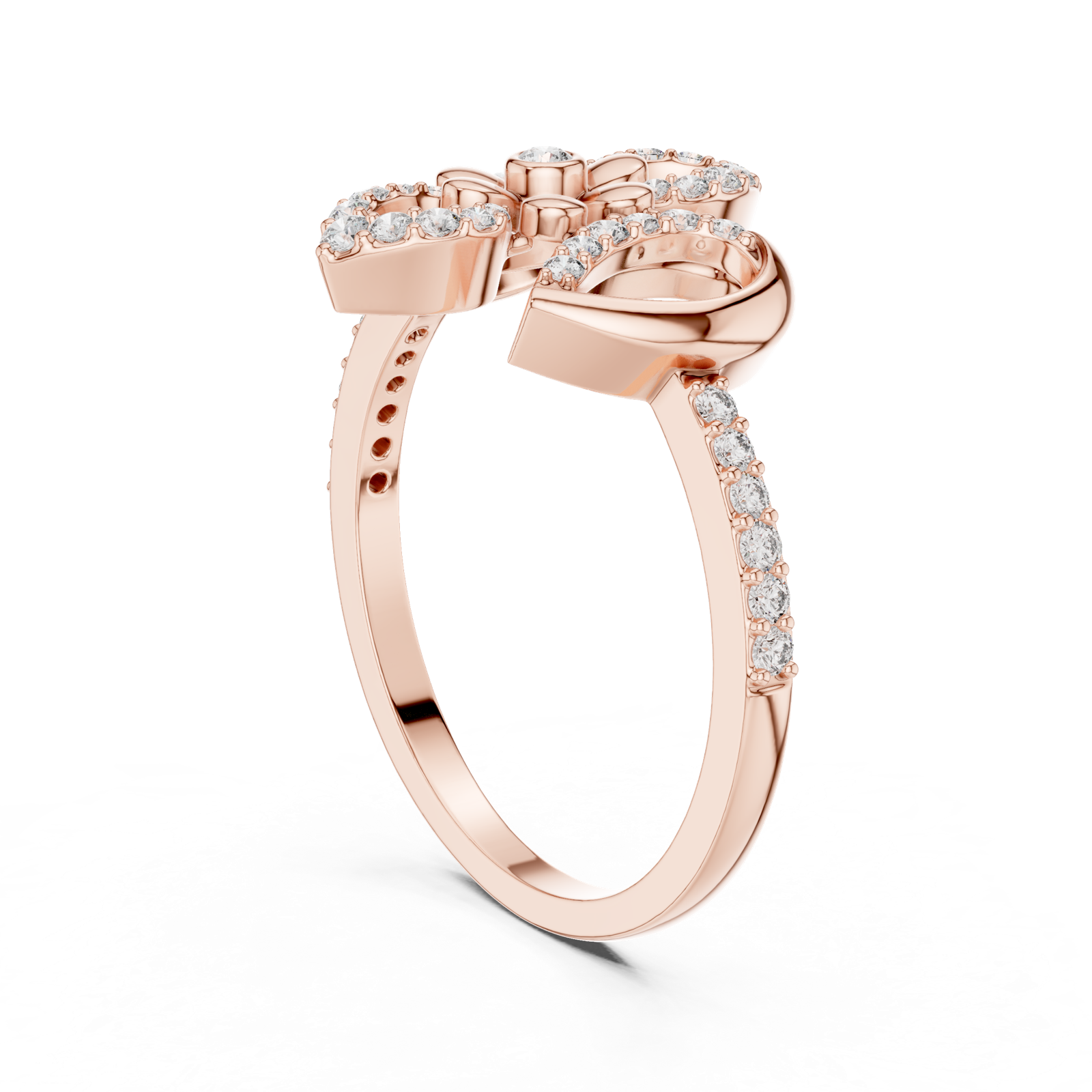 Gold Ring LR-01 (57), Rose Gold