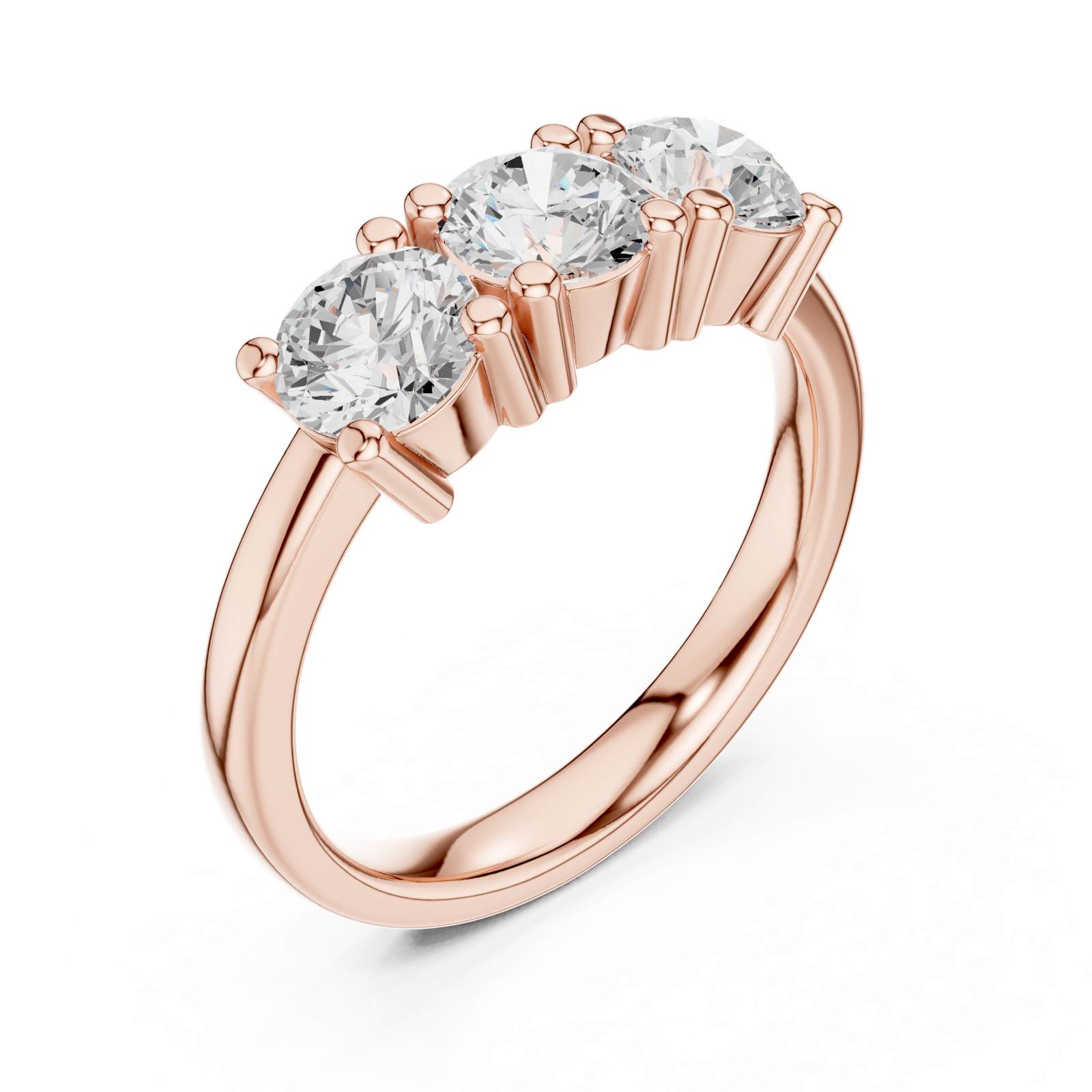 Gold Ring DDLR-611, Rose Gold, view 2