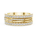 Gold Ring DDLR-234, Yellow Gold, view 3