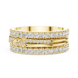 Gold Ring DDLR-234, Yellow Gold, view 3