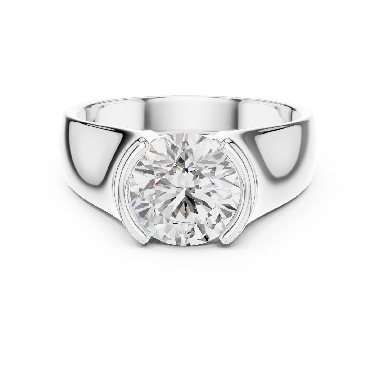 Gold Ring SBMR(11), White Gold, view 4