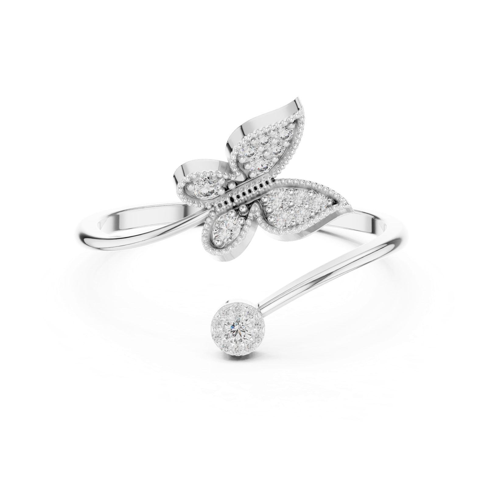 Gold Ring 1 (250), White Gold, view 4