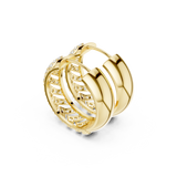 Gold Earrings 9-10117E, Yellow Gold, view 2