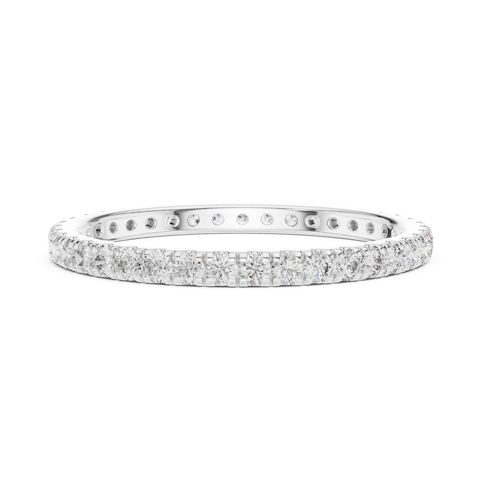 Gold Ring DDLR-212, White Gold, view 3