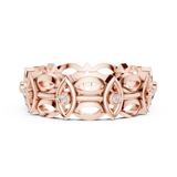 Gold Ring R46, Rose Gold, view 3