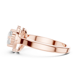 Gold Ring DDLR-533, Rose Gold, view 3