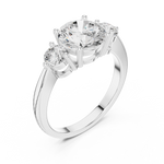Gold Ring DDLR-817, White Gold, view 2