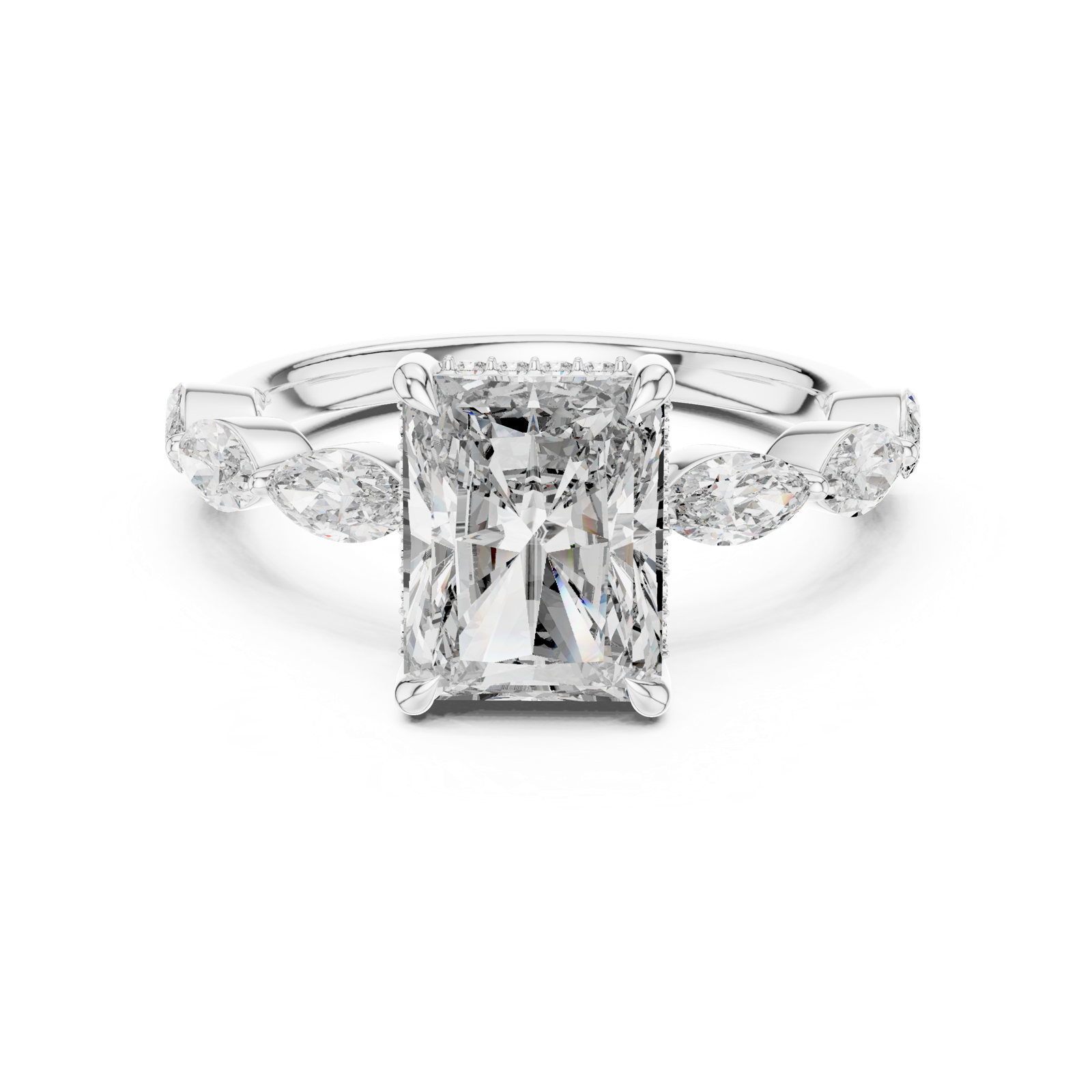 Gold Pendant 9-10006L_02, White Gold