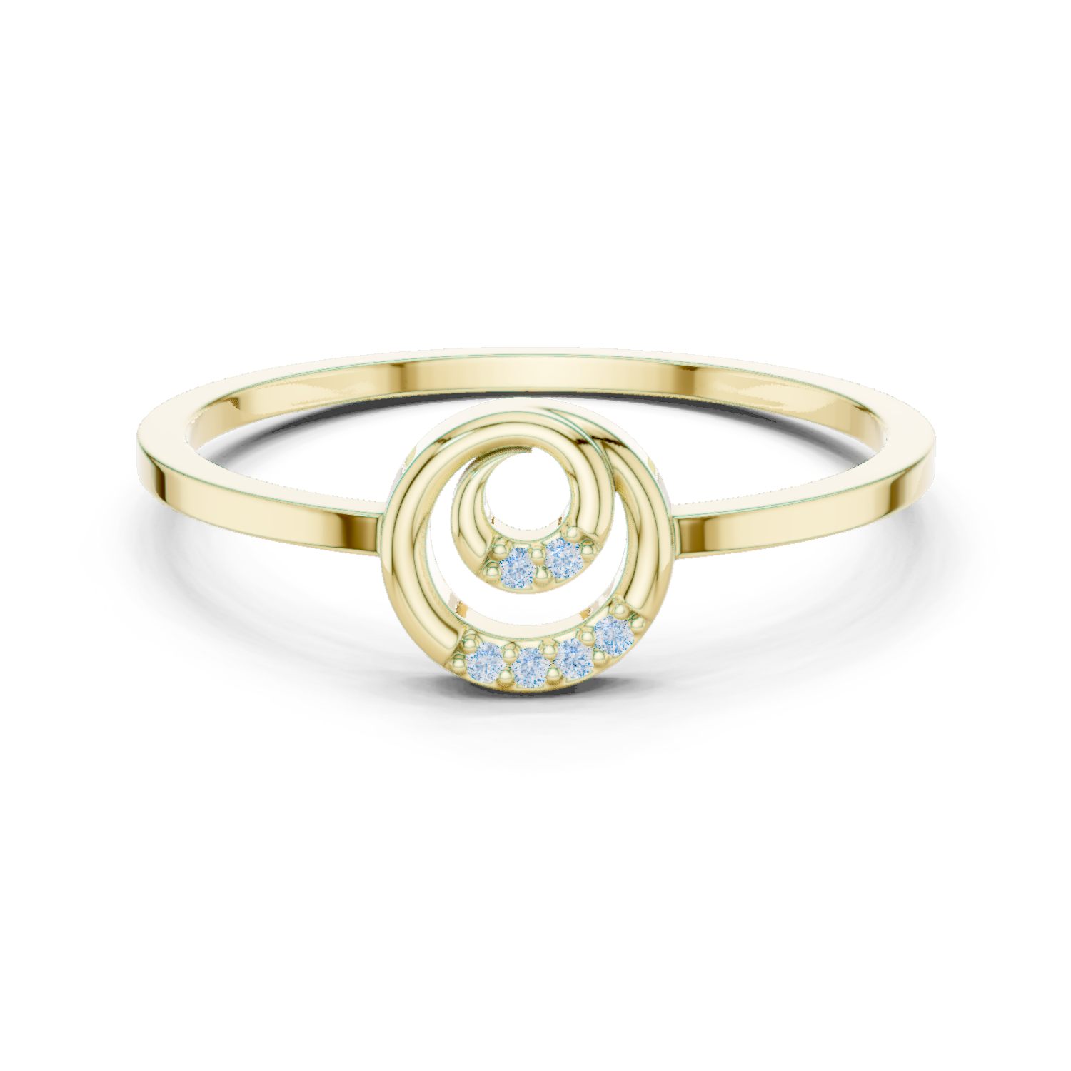 Gold Ring DDLR-686, Yellow Gold