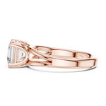 Gold Jewelry L36-7, Asscher center stone, Rose Gold, view 3