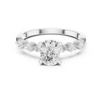 Gold Ring DDLR-907, White Gold, view 4