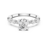 Gold Ring DDLR-907, White Gold, view 4