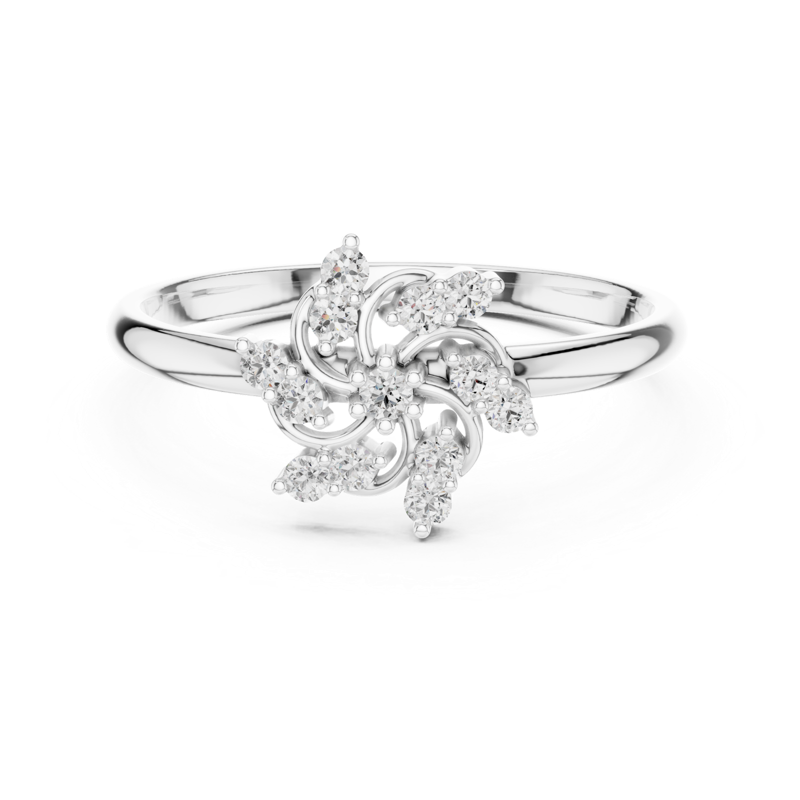 Gold Ring 1 (443), White Gold, view 4