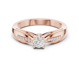 Gold Ring DDLR-839, Rose Gold