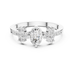 Gold Ring HLR-258, White Gold