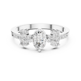 Gold Ring HLR-258, White Gold