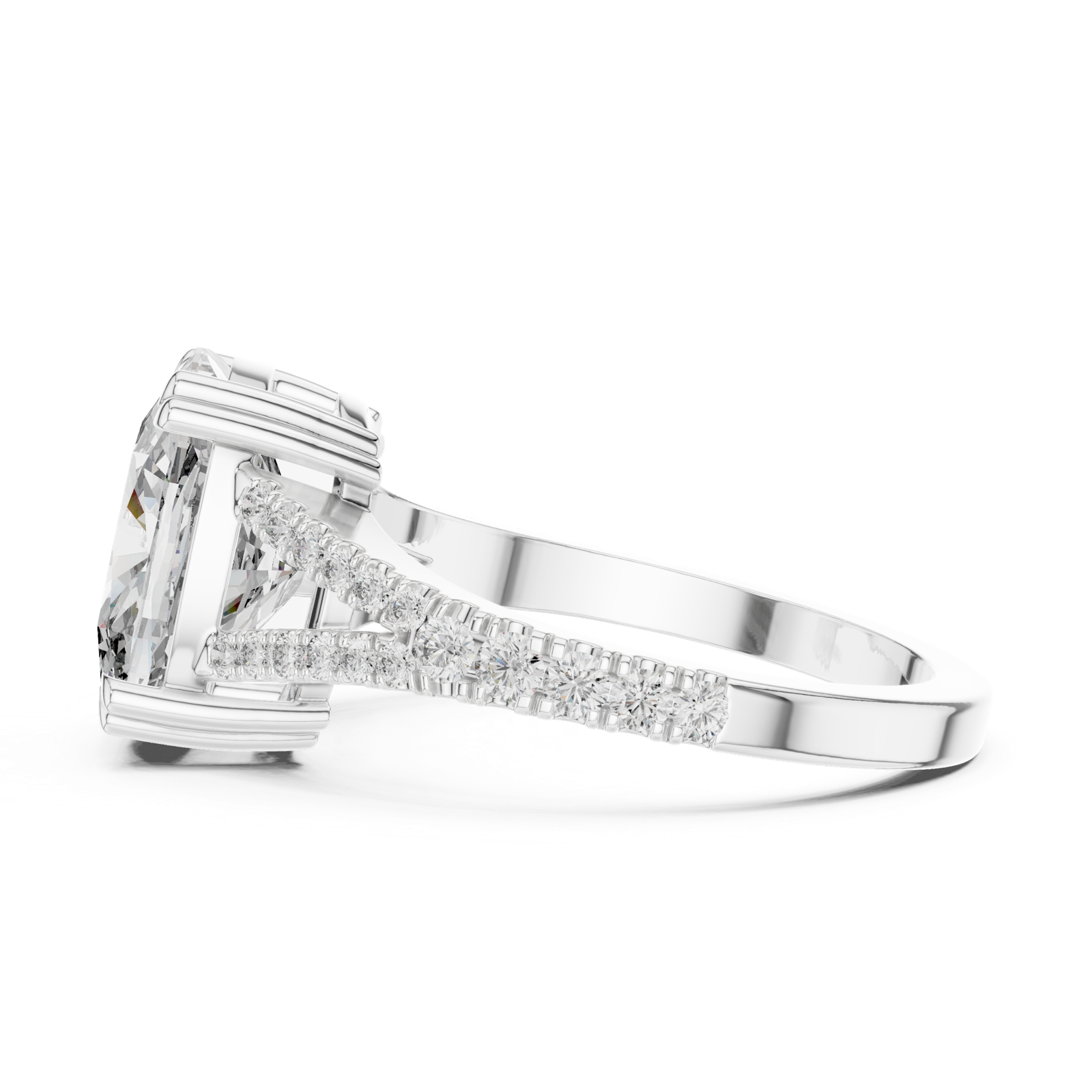Gold Pendant 9-10026L_18, White Gold, view 3