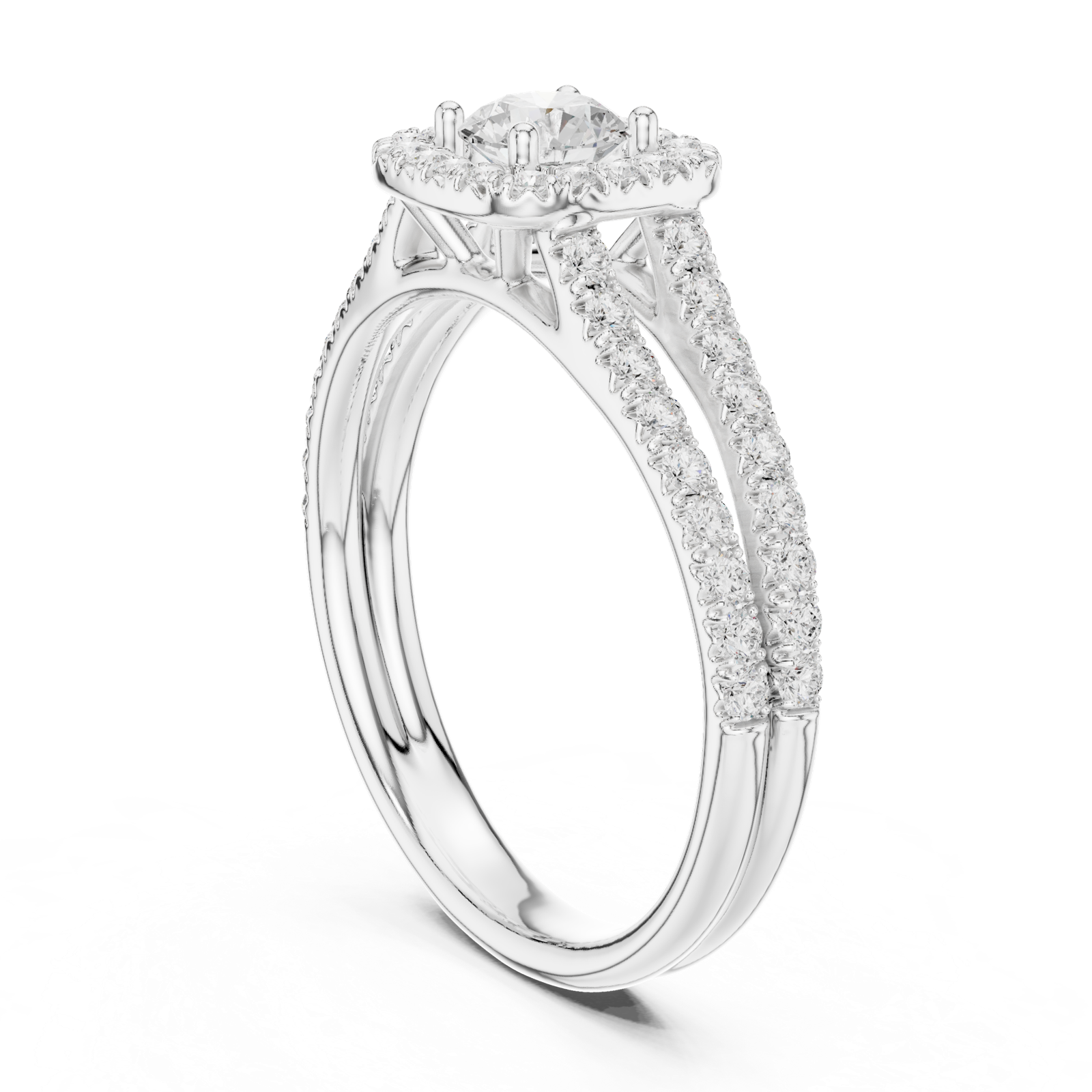 Gold Ring LR-0217, White Gold
