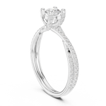 Gold Ring LR-0346, White Gold