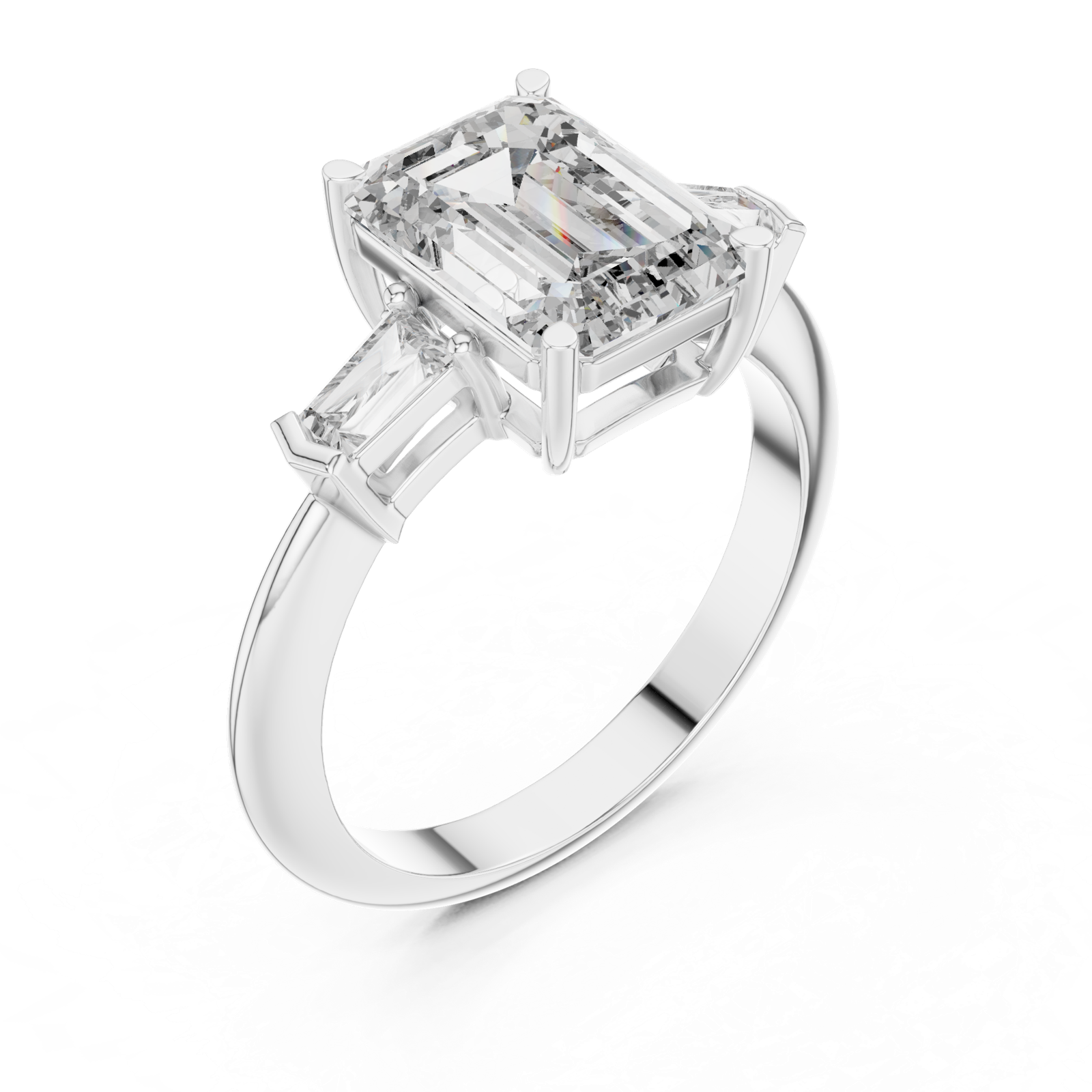 Gold Ring DDLR-197, White Gold, view 2