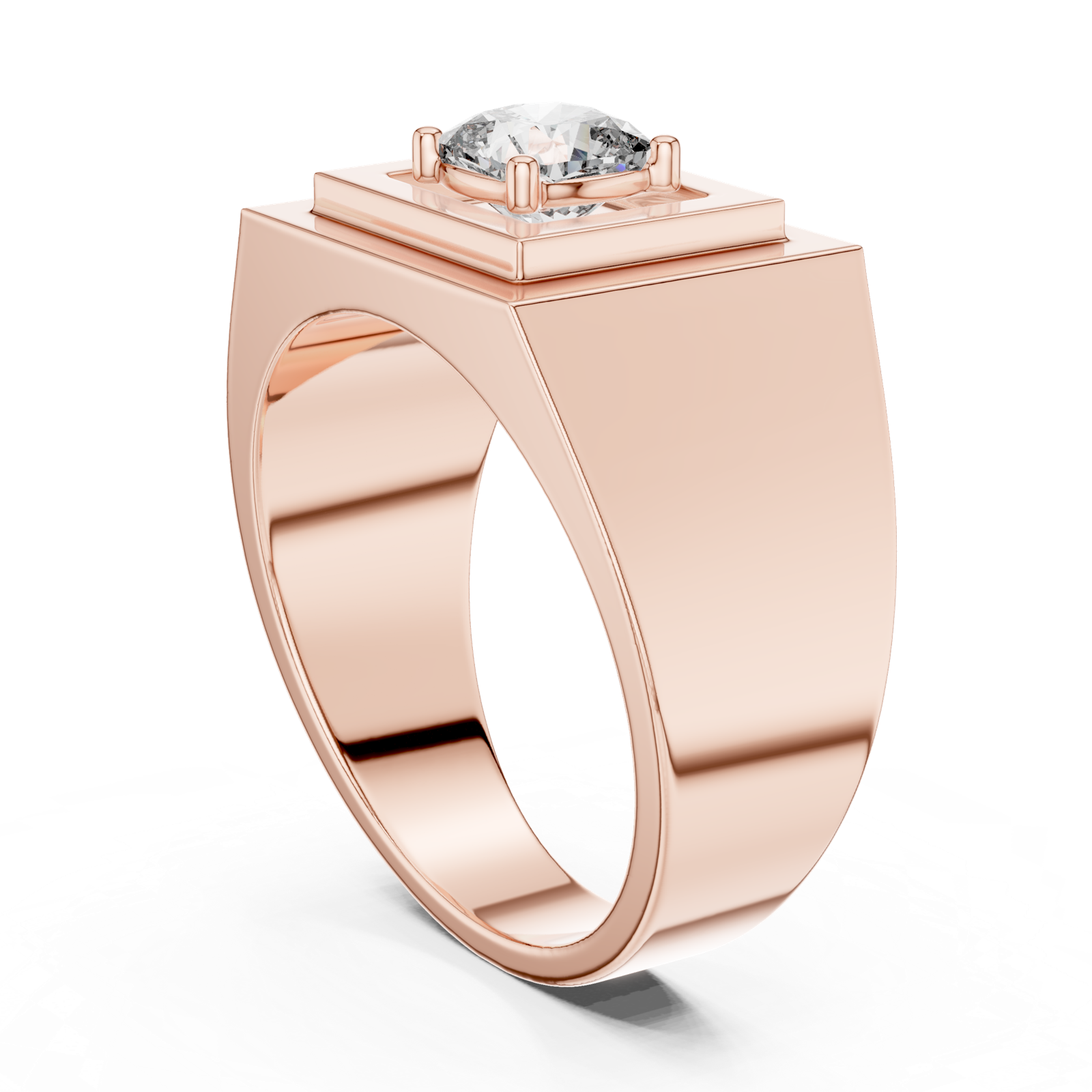Gold Ring L28-GR, Rose Gold, view 1