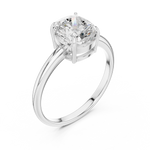 Gold Ring DDLR-808, White Gold, view 2