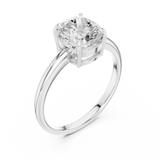 Gold Ring DDLR-808, White Gold, view 2