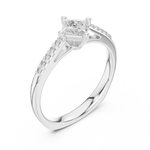 Gold Ring DDLR-518, White Gold, view 2