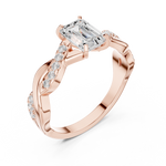 Gold Ring DDLR-1071, Rose Gold, view 2