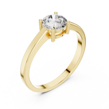 Gold Ring ALR-28, Yellow Gold, view 2