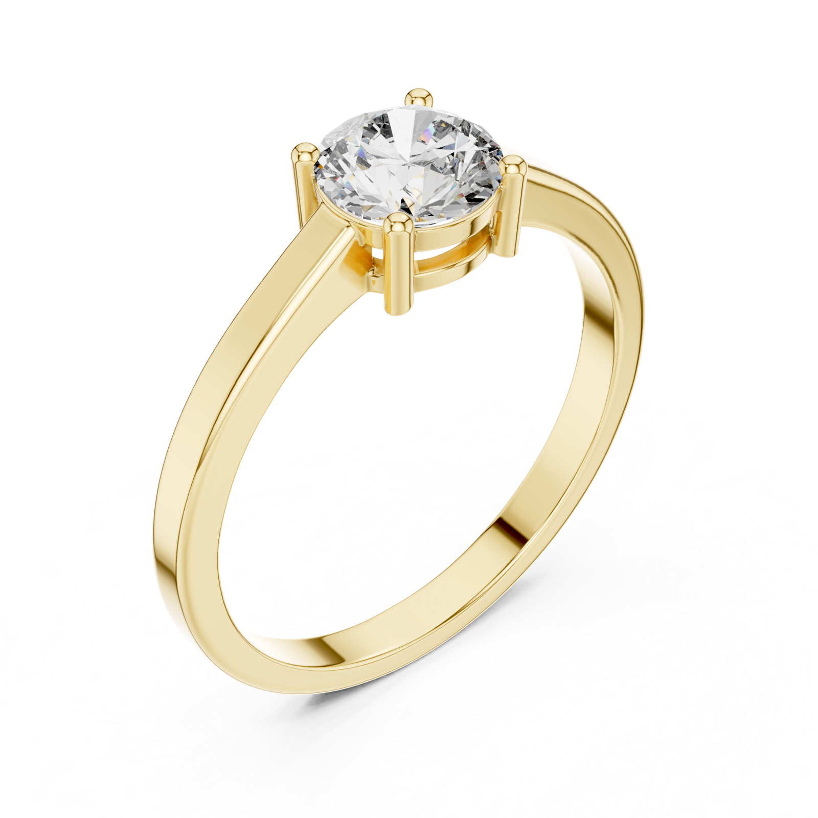 Gold Ring ALR-28, Yellow Gold, view 2