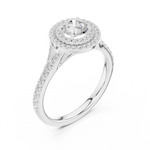 Gold Ring LR-0254, White Gold, view 2
