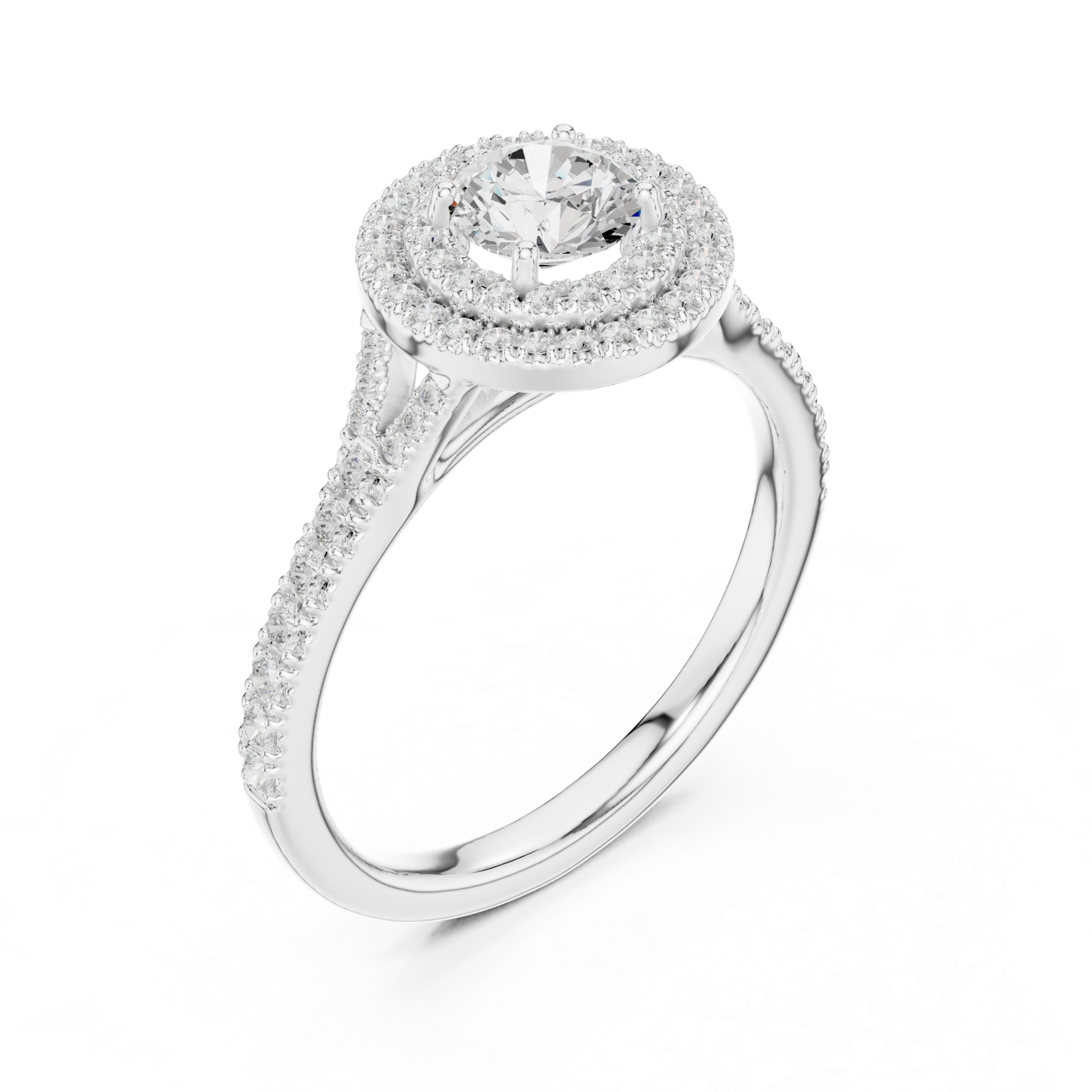 Gold Ring LR-0254, White Gold, view 2
